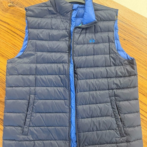 La Martina sleeveless jacket XL blue like new