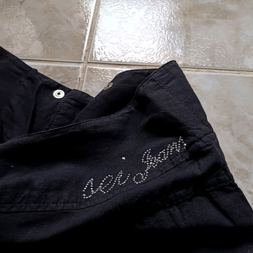 Sei jeans summer pants new, linen, black, size L