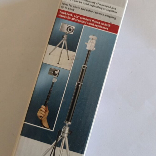 Small tripod with pole Silver Crest like new