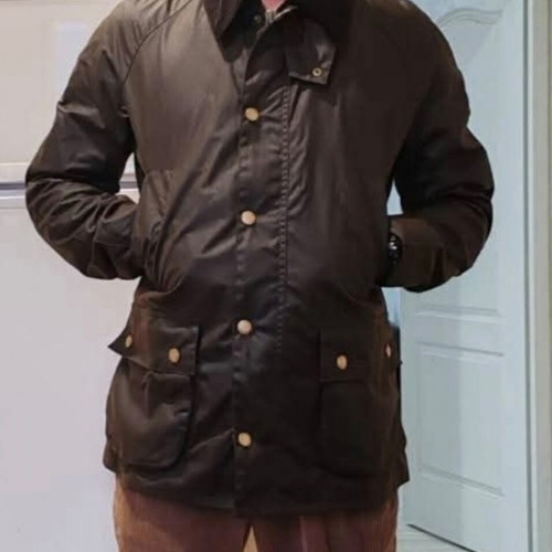 Barbour jacket like new, size M, green
