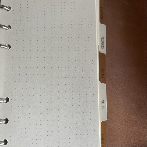 Zara Home Vintage Leather Planner Organizer like new, brown