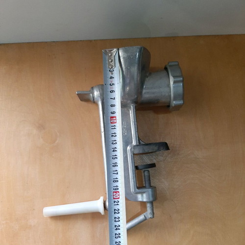 Manual meat grinder 60s-70s like new, aluminum