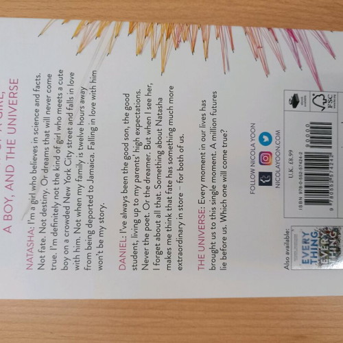 The Sun Is Also A Star by Nicola Yoon like new, English