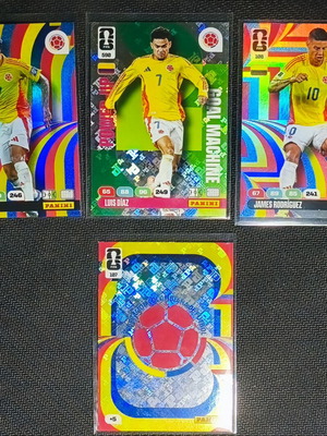 Colombia Lot 4 Cards Luis Díaz x2 James Rodríguez Icon Panini Adrenalyn XL FIFA World Cup 2026 new