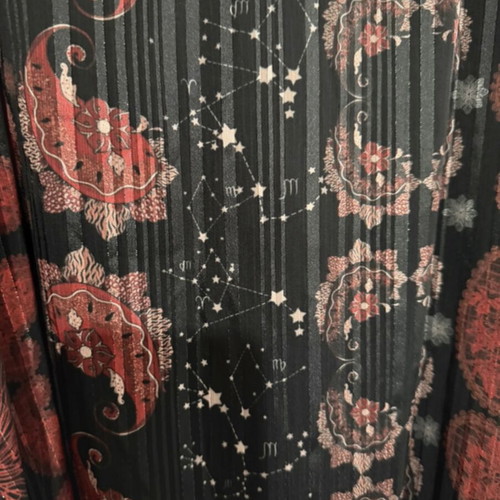 Vassia Kostara midi skirt new, black and red