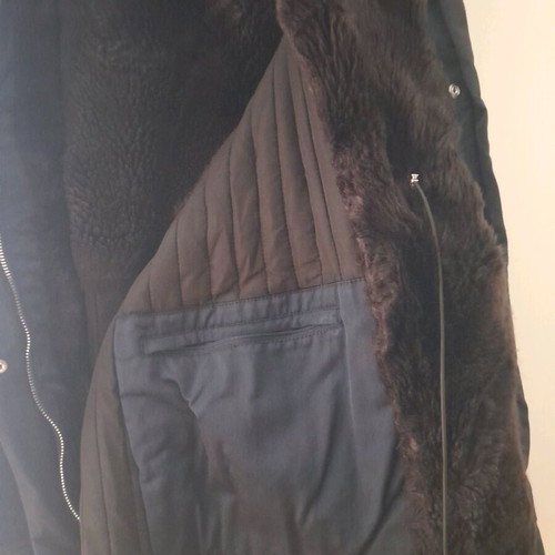 Zara winter jacket used, black and blue, size M