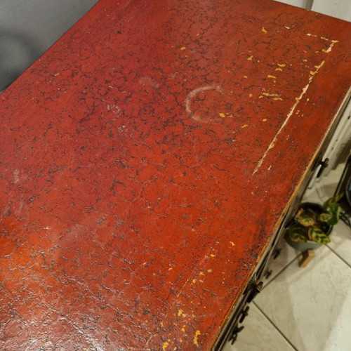Antique Chinese drawer cabinet used, 12 compartments for medicine or tea