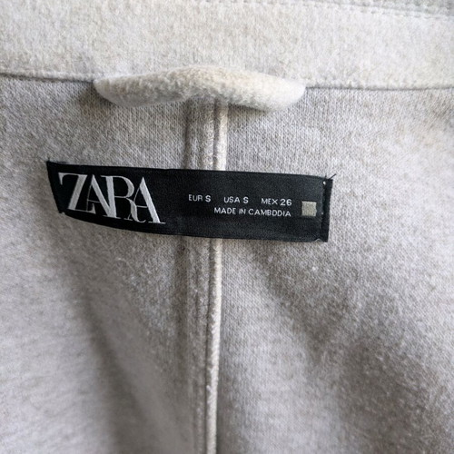 Zara overshirt used beige color size S