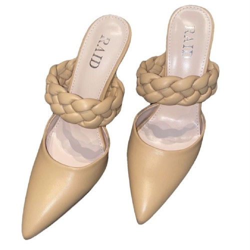 Raid heel sandals never worn No37 in beige and yellow