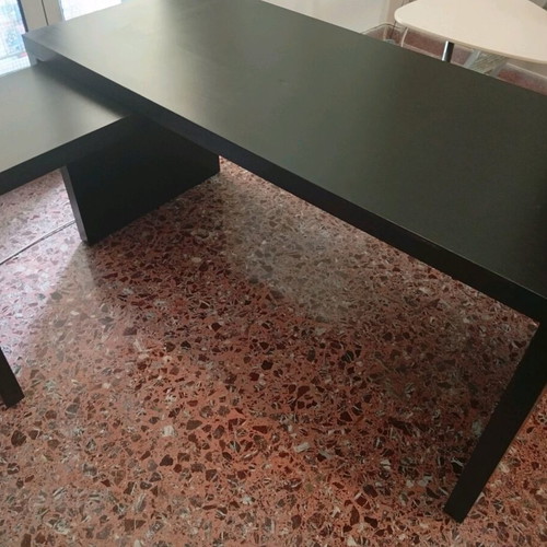 IKEA desk with extension used with two marks