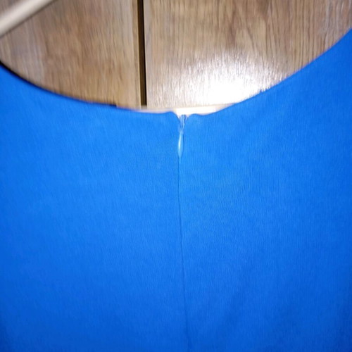 Blue royal draped sleeveless short dress Mango used, size XL