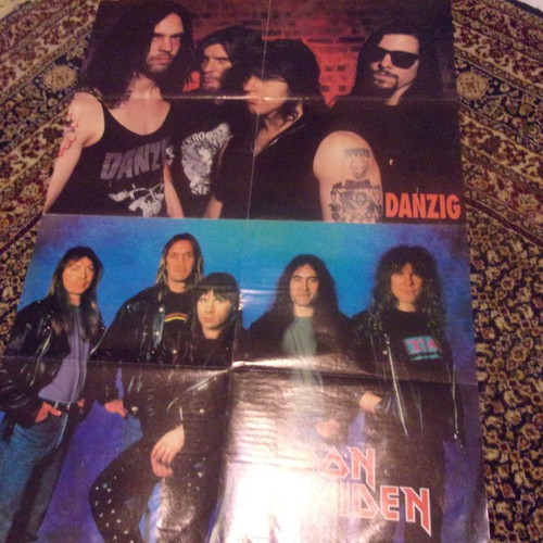 Τεράστια διπλή αφίσα με Queen Iron Maiden Slayer Danzig