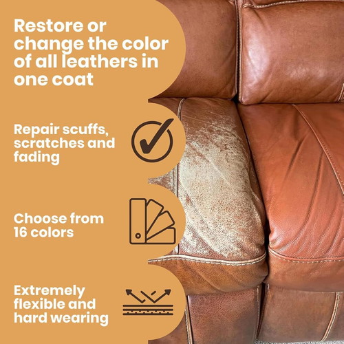 Furniture Clinic Leather Repair Paint 500 ml, red