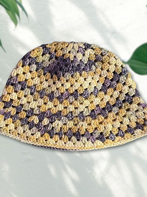 Handmade Bucket Hat "Thistles"