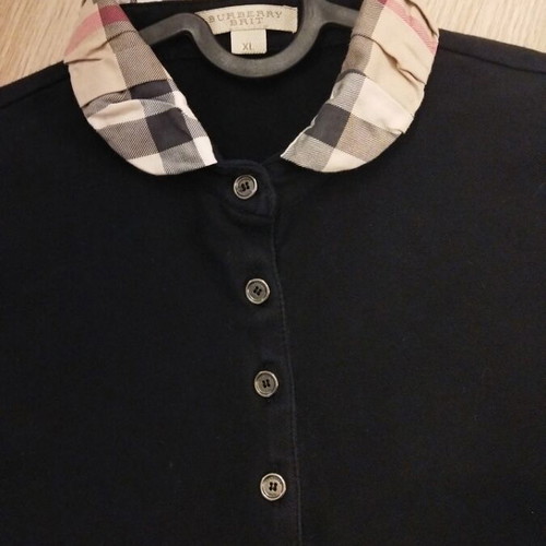 Burberry Polo Shirt used with Nova Check Collar black XL
