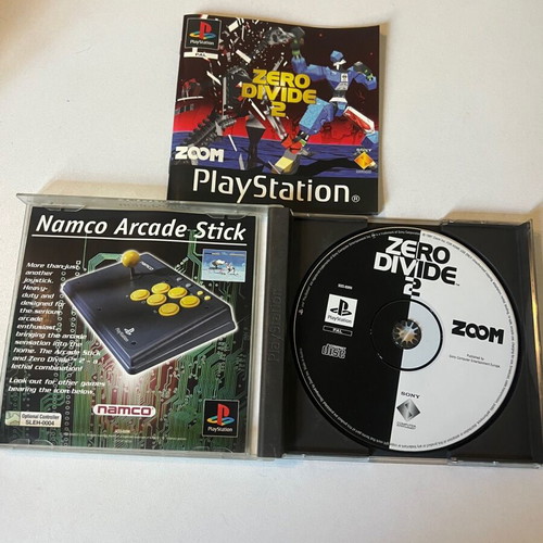 Ps1 Zero Divide 2 CIB used with discoloration on cover