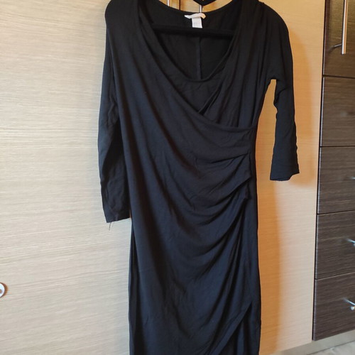 H&M short nursing dress used, black, size S