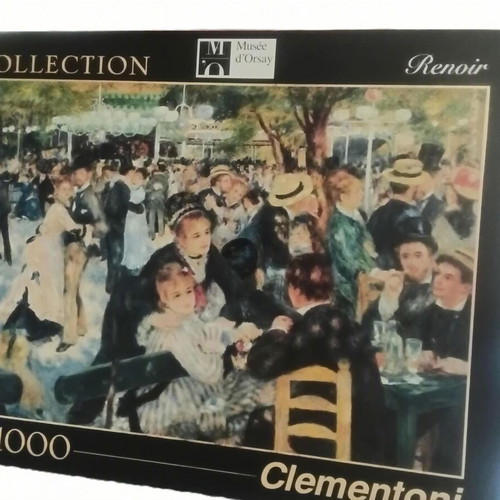 Puzzle 1000 pieces Clementoni Renoir Bal du moulin de la galette like new