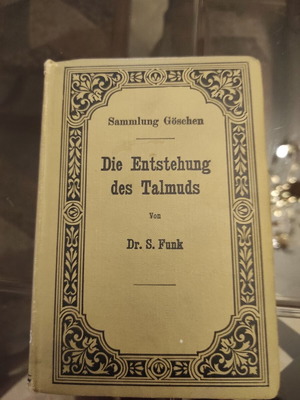 Talmud 1910 academic book like new, German