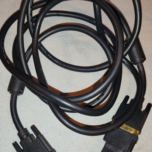 DVI-D Male Cable with Optional HDMI Male Adapter like new