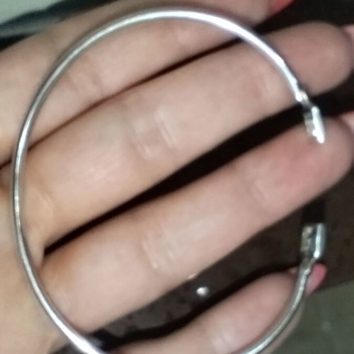 Handmade silver bracelet with meander 925, like new, adjustable size