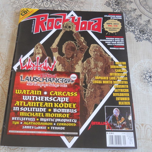 Rock Hard Germany 2013 Magazine like new with posters and CF