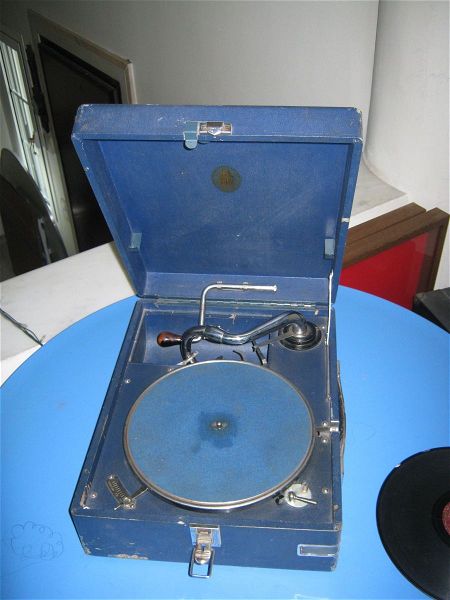 1915-1925 grammofono litourgiko -spaniotato mple chroma-