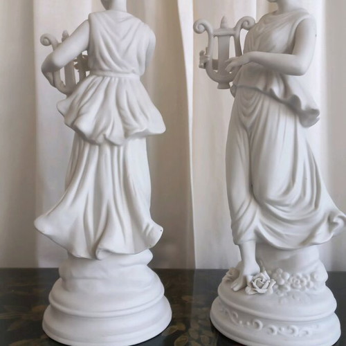 Bisque pair large 34 cm like new