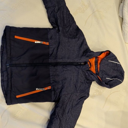 H&M jacket with fleece lining, water resistant, used, size 92 cm