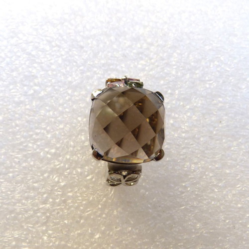 925 Silver ring with semi-precious stones