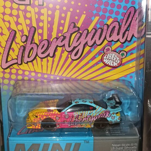 Minigt Nissan Silvia S15 Lbwk Kuma new, blister package 1/64 diecast