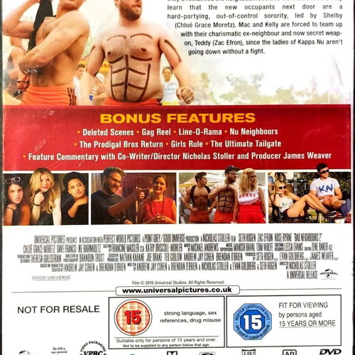 DVD Bad Neighbours 2 new comedy with English subtitles
