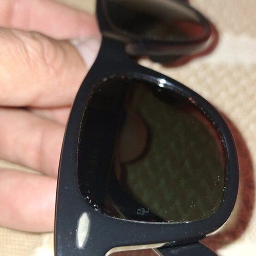 Ray Ban Wayfarer 46mm sunglasses used, made in USA
