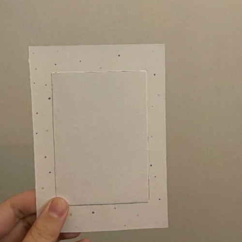 Greeting card like new, hand-painted with envelope