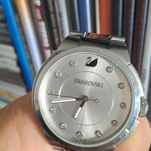 Ρολόι Swarovski μεταχειρισμένο, ασημί, σε άριστη κατάσταση
