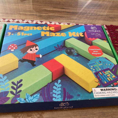Tooky Toys Magnetic Maze Construction Toy for 3+ Years Like New