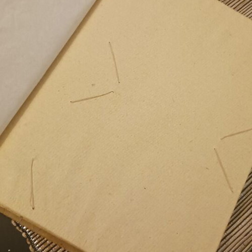 Handmade photo album from Crete with leaves and wood