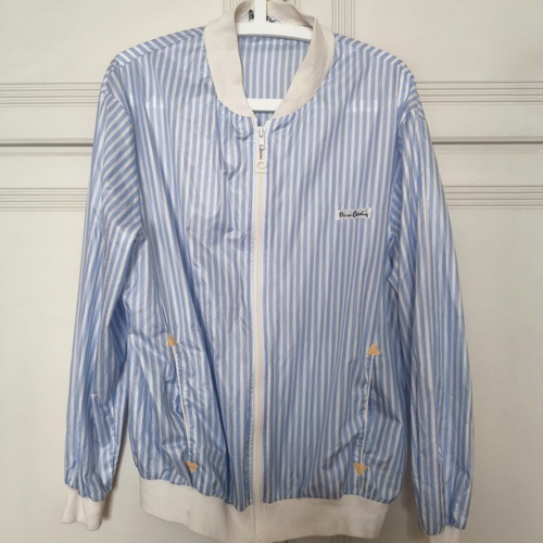 Pierre Cardin For Ever Blue Windbreaker jacket like new, white and blue