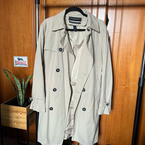 ZARA coat like new, white and beige