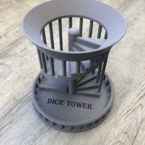 Dice Tower new, printed, height 15 cm