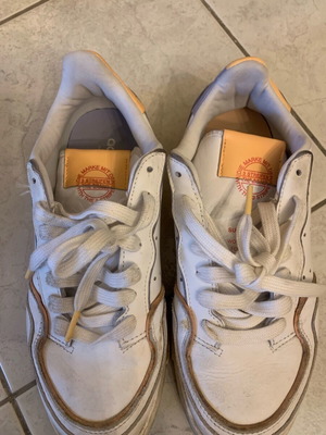 Adidas Super Court white with orange and purple details size 38 like new