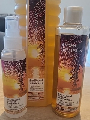 Avon Senses Bubble Bath 500ml, Shower Gel 250ml, Body Mist 100ml καινούργιο