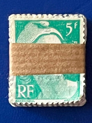 Marianne de Gandon 5F French stamps like new, pack of about 50