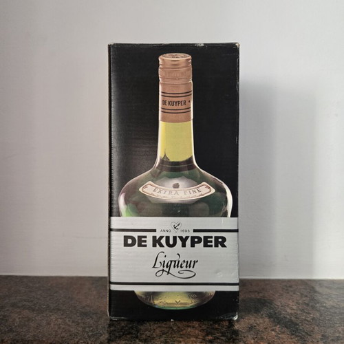 De Kuyper Crème de Café coffee liqueur bottle, sealed collectible