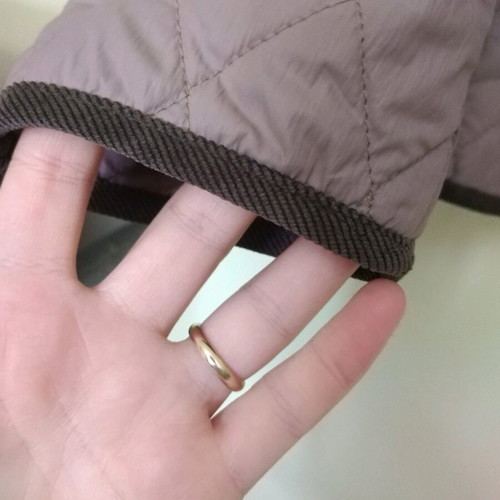 Mariposa quilted jacket size 38 like new, beige brown