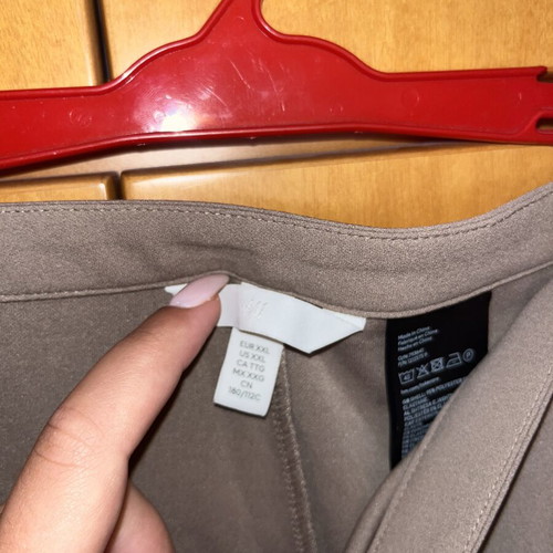 H&M brown XXL pants with zipper, new