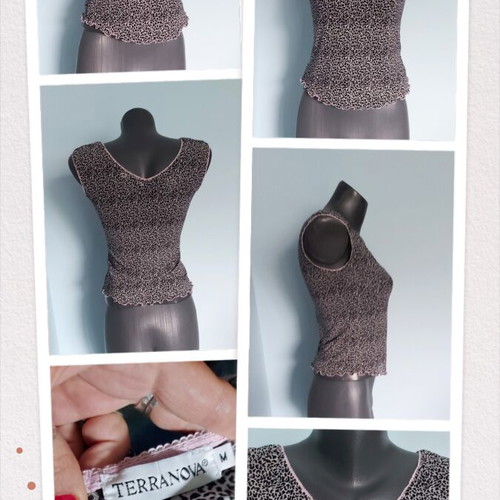 Terranova leopard print bustier top like new