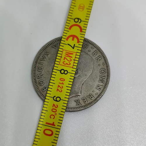 British coin Two Shillings 1948 like new, King George VI