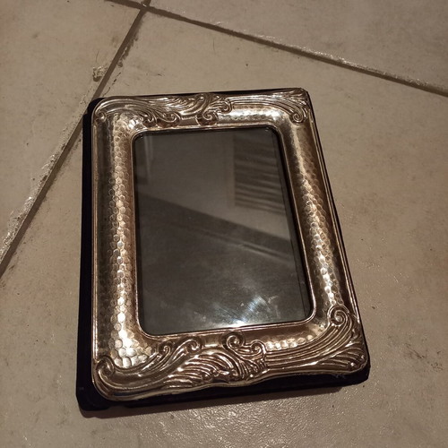 Photo album with silver-plated frame used