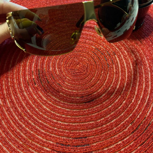 Vintage D&G mask sunglasses like new, brown and gold